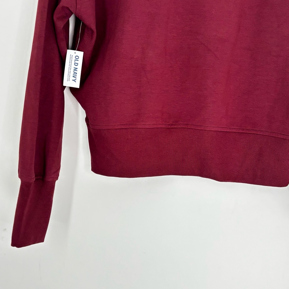 Old Navy Active Women’s Collared Sweatshirt w/ pockets Size Medium New K61 - Picture 14 of 16